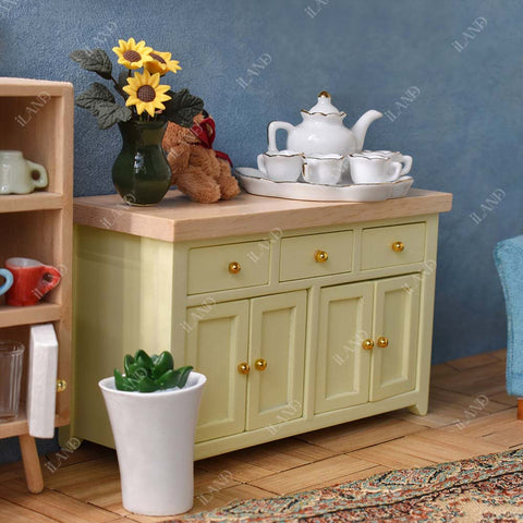 Dollhouse Wooden Storage Cabinet