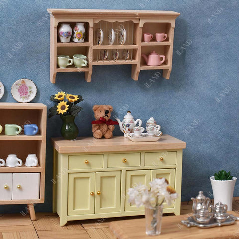 Dollhouse Wooden Storage Cabinet