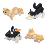 4PCS Mini Cat Figures w/ Accessories