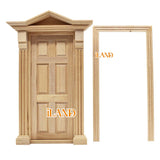 Triangular Top Dollhouse Doors and Windows Set