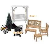 Dollhouse Patio& Garden Furniture Set