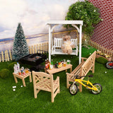 Dollhouse Patio& Garden Furniture Set