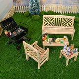 Dollhouse Patio& Garden Furniture Set