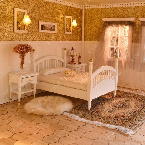 Brewster White Dollhouse Bedroom Set