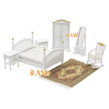 Brewster White Dollhouse Bedroom Set